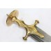 Demon Sword Asura Rakshasa Dagger Gold Koftgiri Damascus Steel Blade Handle D28